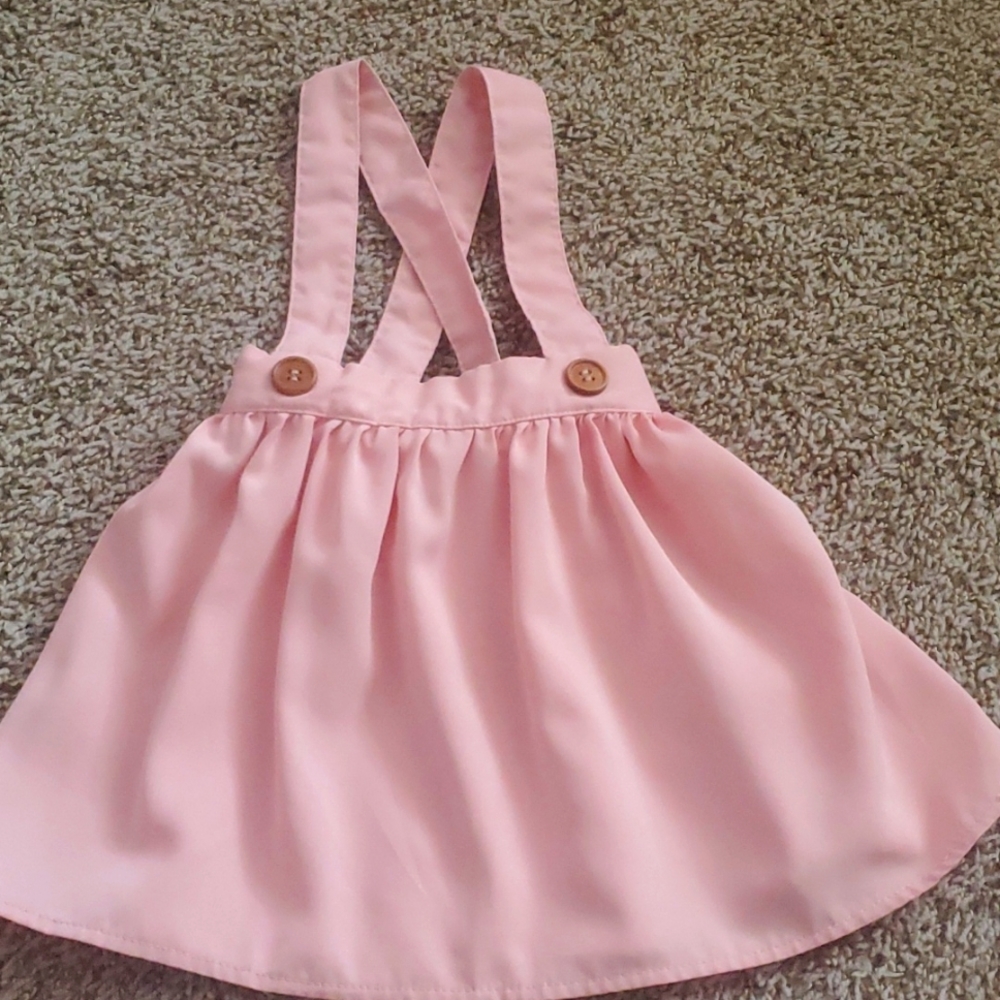 Pink suspender dress